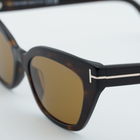 Tom Ford Juliette FT1031 52E  Sunglasses Havana Cat Eye Frame, Brown Lenses - Picture 3 of 10